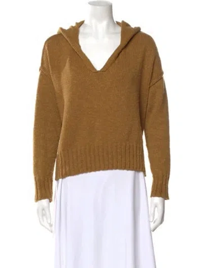 Pre-owned Momoní V-neck Sweater In Brown