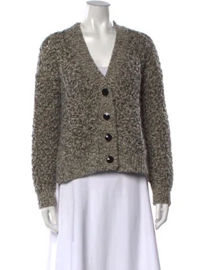 Pre-owned Momoní V-neck Sweater In Multicolor