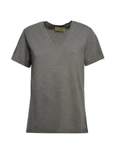 Momoní V-neck T-shirt In Gray