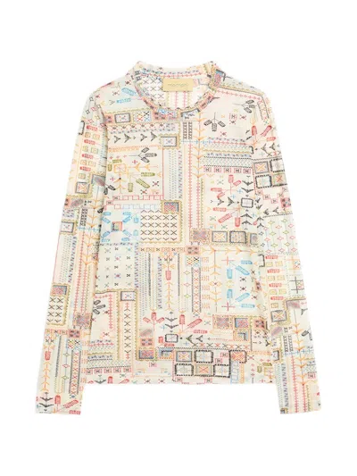 Momoní Waina Long-sleeves T-shirt In Burgundy