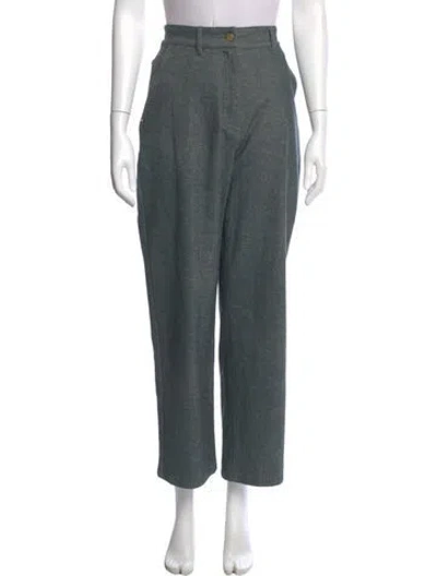 Pre-owned Momoní Wide Leg Pants In Green