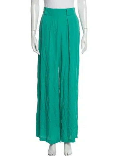 Pre-owned Momoní Wide Leg Pants In Green