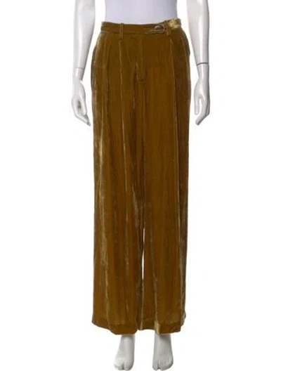 Pre-owned Momoní Wide Leg Pants In Yellow