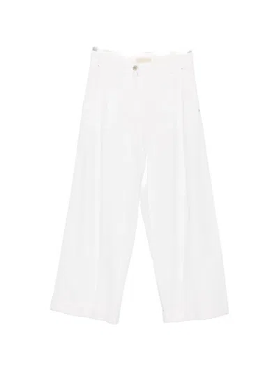 Momoní Wide-leg Trousers In White
