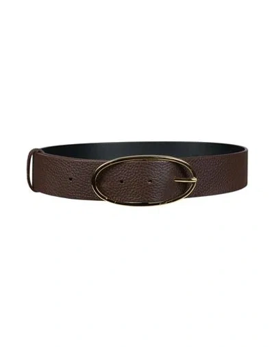 Momoní Woman Belt Brown Size Xs Leather