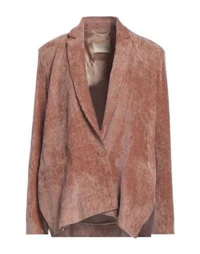 Momoní Woman Blazer Antique Rose Size 6 Viscose, Elastane