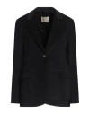 Momoní Woman Blazer Black Size 8 Cotton, Modal, Elastane