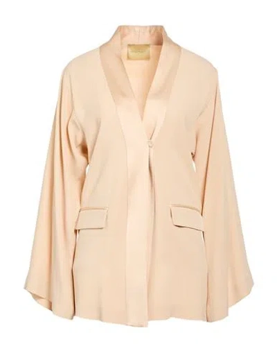 Momoní Woman Blazer Blush Size 8 Acetate, Viscose In Orange