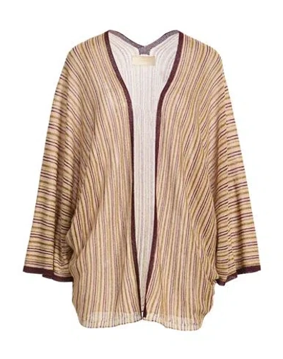 Momoní Woman Cardigan Blush Size M Viscose, Polyamide, Metallic Fiber In Multi