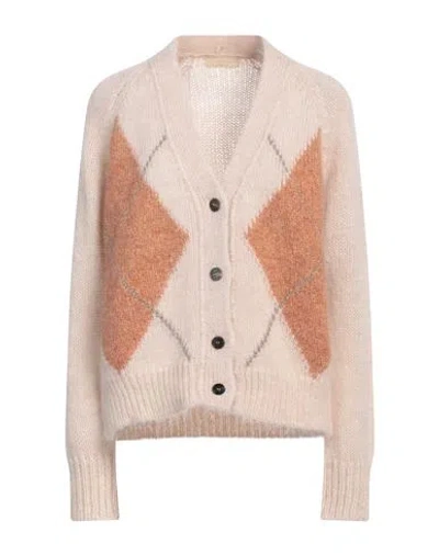 Momoní Woman Cardigan Ivory Size S Alpaca Wool, Mohair Wool, Polyamide, Viscose, Cashmere In White