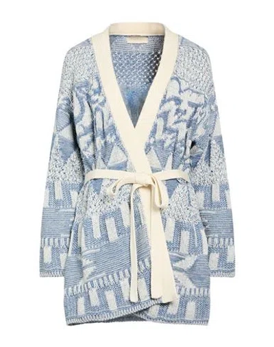 Momoní Woman Cardigan Sky Blue Size M Cotton