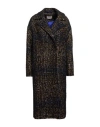 Momoní Woman Coat Black Size 8 Virgin Wool, Acrylic, Polyester In Black