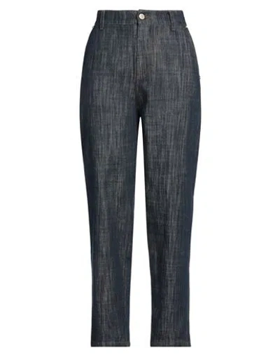 Momoní Woman Jeans Blue Size 8 Cotton