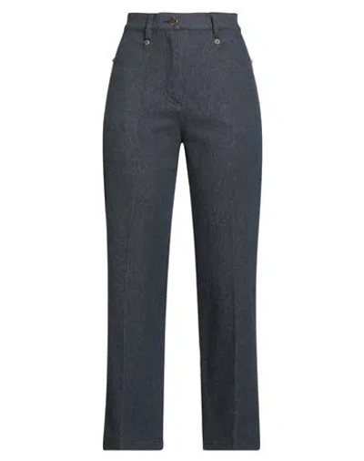 Momoní Woman Jeans Blue Size 8 Cotton, Wool, Polyester, Elastane