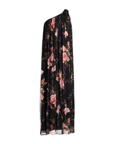 Momoní Woman Maxi Dress Black Size 2 Silk In Multi