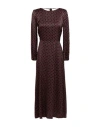 Momoní Woman Maxi Dress Black Size 8 Silk, Elastane In Black