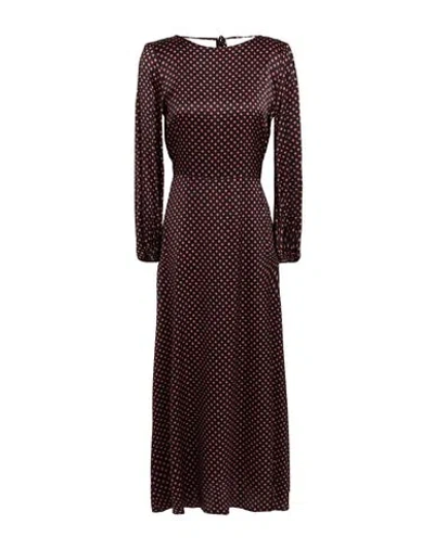 Momoní Woman Maxi Dress Black Size 8 Silk, Elastane