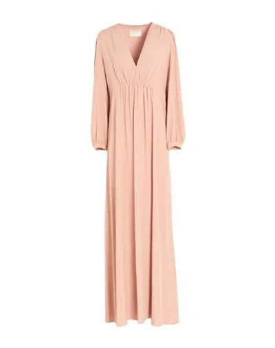 Momoní Woman Maxi Dress Blush Size 10 Acetate, Silk In Neutral