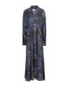 Momoní Woman Maxi Dress Midnight Blue Size 6 Viscose