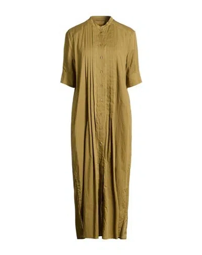 Momoní Woman Maxi Dress Sage Green Size 6 Cotton