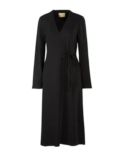Momoní Woman Midi Dress Black Size 12 Viscose, Elastane