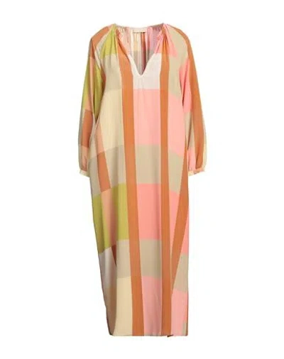 Momoní Woman Midi Dress Camel Size 8 Silk In Beige