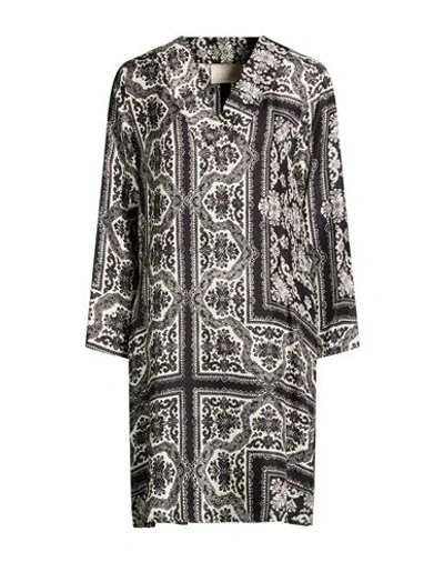 Momoní Woman Mini Dress Black Size 4 Silk In Multi