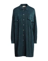 Momoní Woman Mini Dress Deep Jade Size 6 Viscose, Polyester, Polyamide, Elastane In Blue