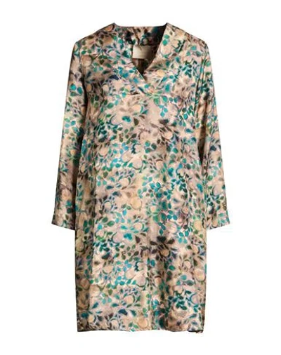 Momoní Woman Mini Dress Deep Teal Size 4 Silk In Green