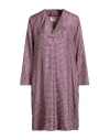 Momoní Woman Mini Dress Purple Size 8 Silk In Pink