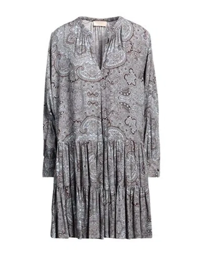 Momoní Woman Mini Dress Sky Blue Size 6 Viscose