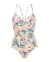 Momoní Woman One-piece Swimsuit Apricot Size M Polyester, Elastane In Orange