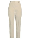 Momoní Woman Pants Beige Size 10 Cotton, Elastane