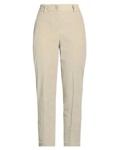 Momoní Woman Pants Beige Size 10 Cotton, Elastane