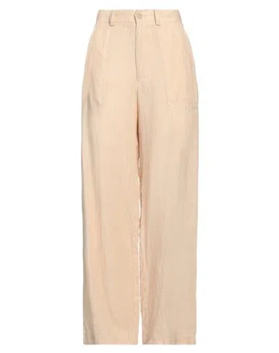 Momoní Woman Pants Beige Size 10 Linen