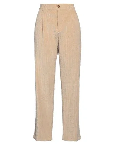 Momoní Woman Pants Beige Size 8 Cotton, Modal, Elastane
