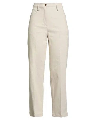 Momoní Woman Pants Beige Size 8 Cotton, Wool, Polyester, Elastane In Sand