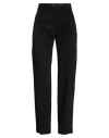 Momoní Woman Pants Black Size 8 Cotton, Modal, Elastane