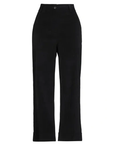 Momoní Woman Pants Black Size 8 Cotton, Modal, Elastane