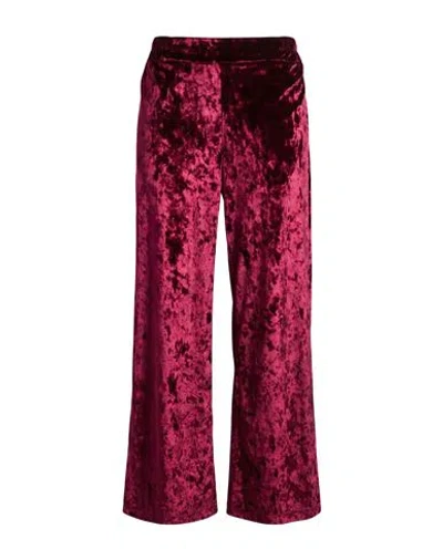 Momoní Woman Pants Burgundy Size 4 Polyester, Elastane In Red