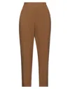 Momoní Woman Pants Camel Size 10 Viscose, Linen In Beige
