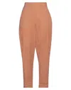 Momoní Woman Pants Camel Size 12 Polyester In Beige