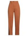 Momoní Woman Pants Camel Size 8 Cotton, Elastane In Brown