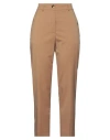Momoní Woman Pants Camel Size 8 Polyester, Wool, Viscose, Elastane In Beige
