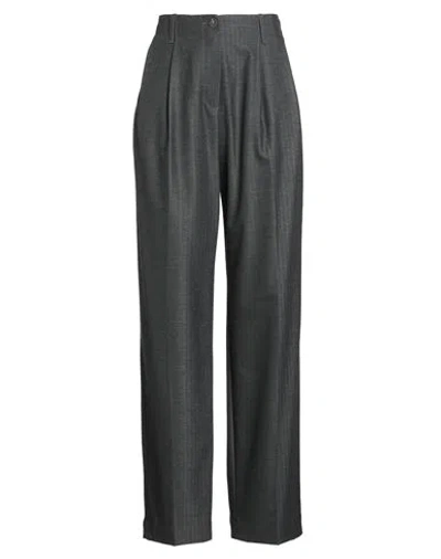 Momoní Woman Pants Charcoal Size 8 Polyester, Viscose, Elastane In Black