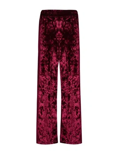 Momoní Woman Pants Garnet Size 8 Polyester, Elastane In Red