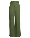 Momoní Woman Pants Green Size 8 Viscose, Wool In Green