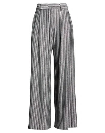 Momoní Woman Pants Grey Size 6 Polyester, Viscose, Metal Fiber, Polyamide, Elastane In Gray