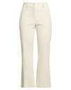 Momoní Woman Pants Ivory Size 8 Cotton, Modal, Elastane In White