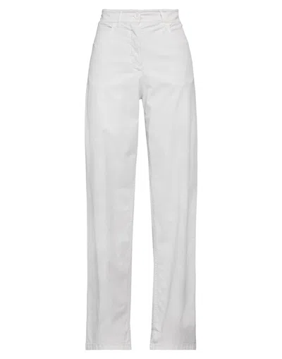 Momoní Woman Pants Light Grey Size 10 Lyocell, Cotton, Elastane